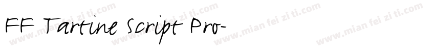 FF Tartine Script Pro字体转换